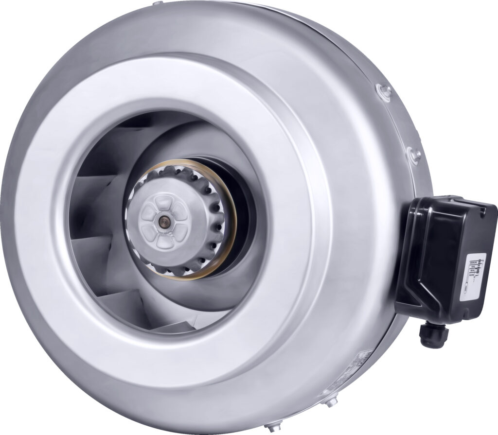 Centrifugal In-line Circular Duct Fan.
